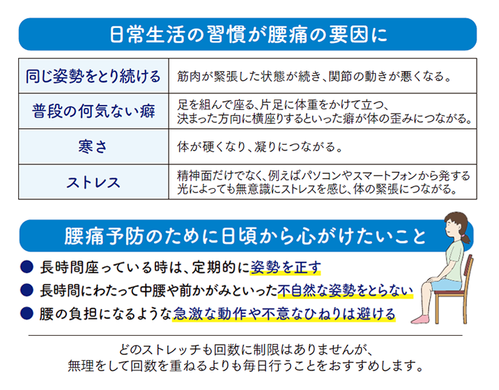 腰痛を改善するストレッチ