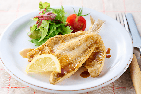 きすのムニエル・レモン醤油ソース