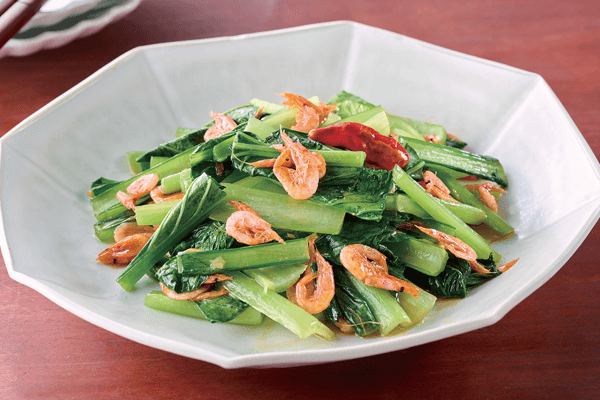 桜えびと小松菜の炒めもの